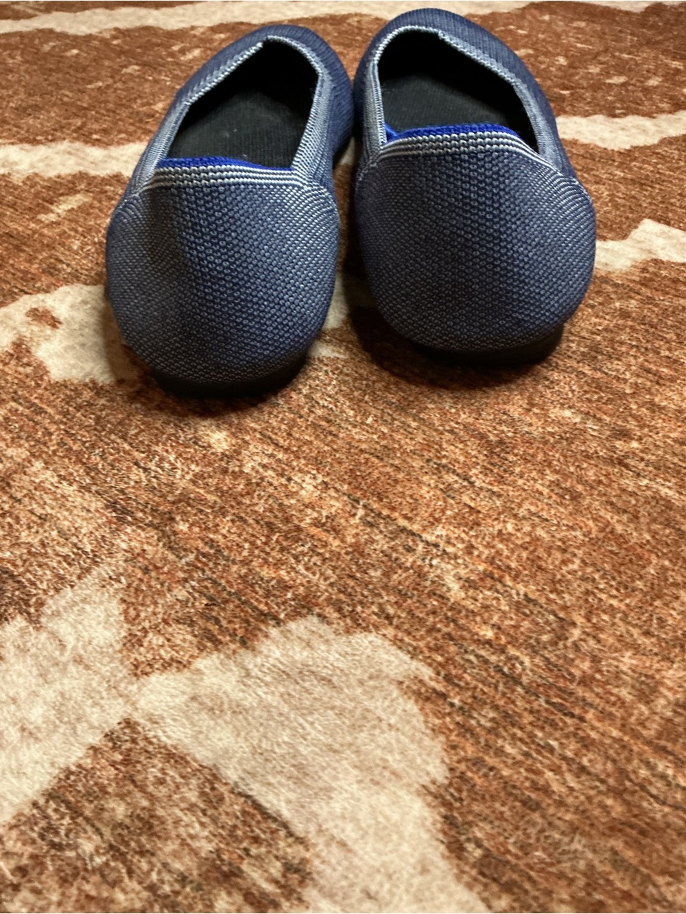 RETIRED Rothy's The Flat Cloud Grey Birdseye Round colorway Ballet Flats Size7.5 - Picture 4 of 7